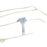 The Queen Diamond - 0,70 ct diament centralny + 0,60 ct kamienie boczne Pierścionek z diamentem z białego złota