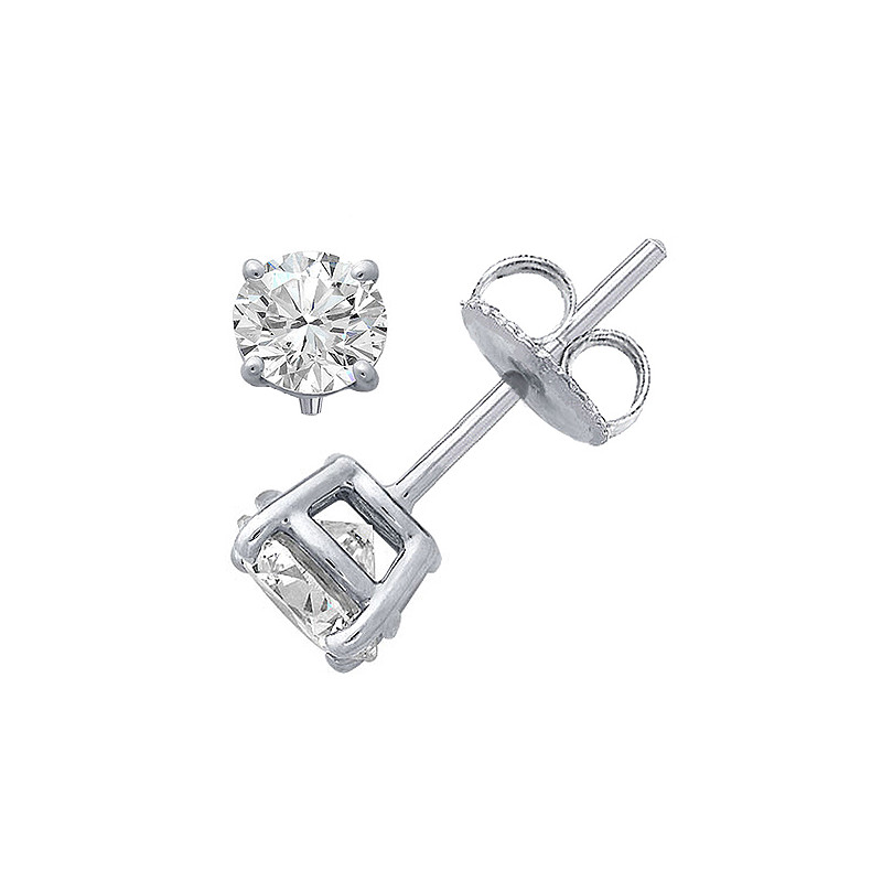 Original Empire 1,00 ct kolczyki z diamentami z białego złota