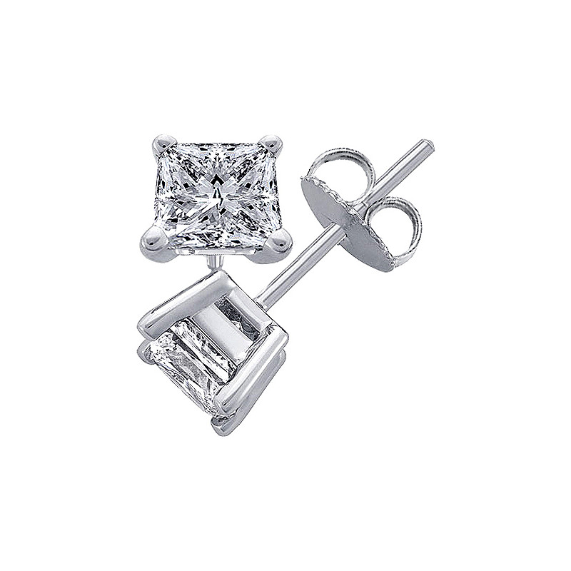 Original Empire 0,80 ct kolczyki z diamentami z białego złota