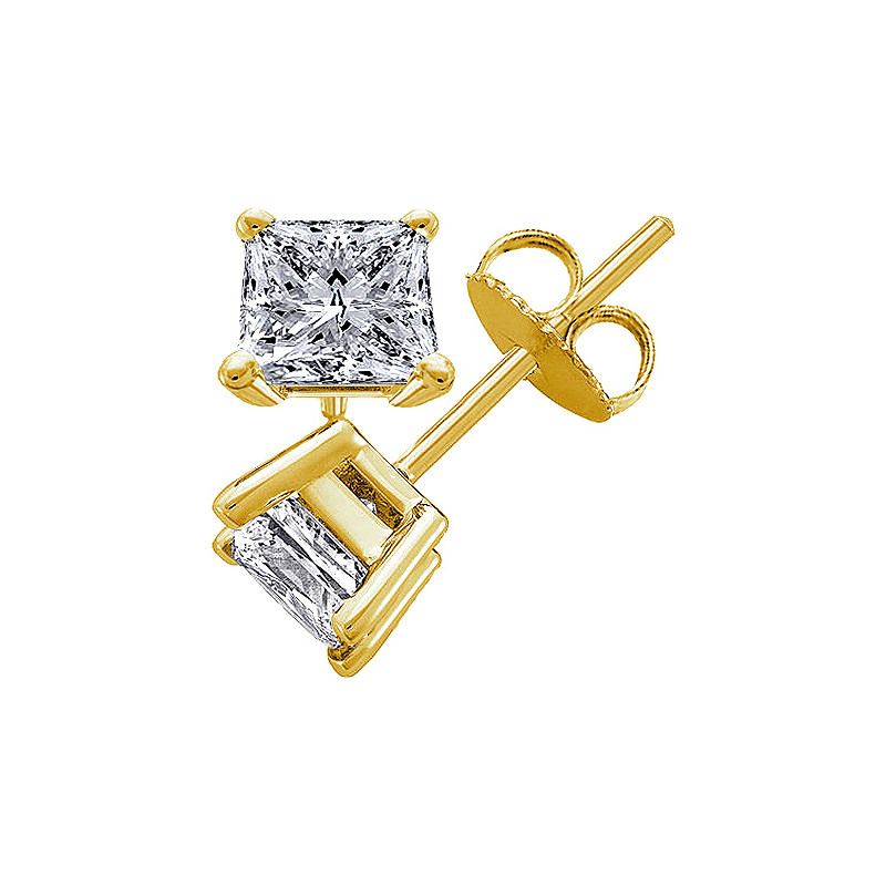 Original Empire 0,50 ct kolczyki z diamentami z żółtego złota