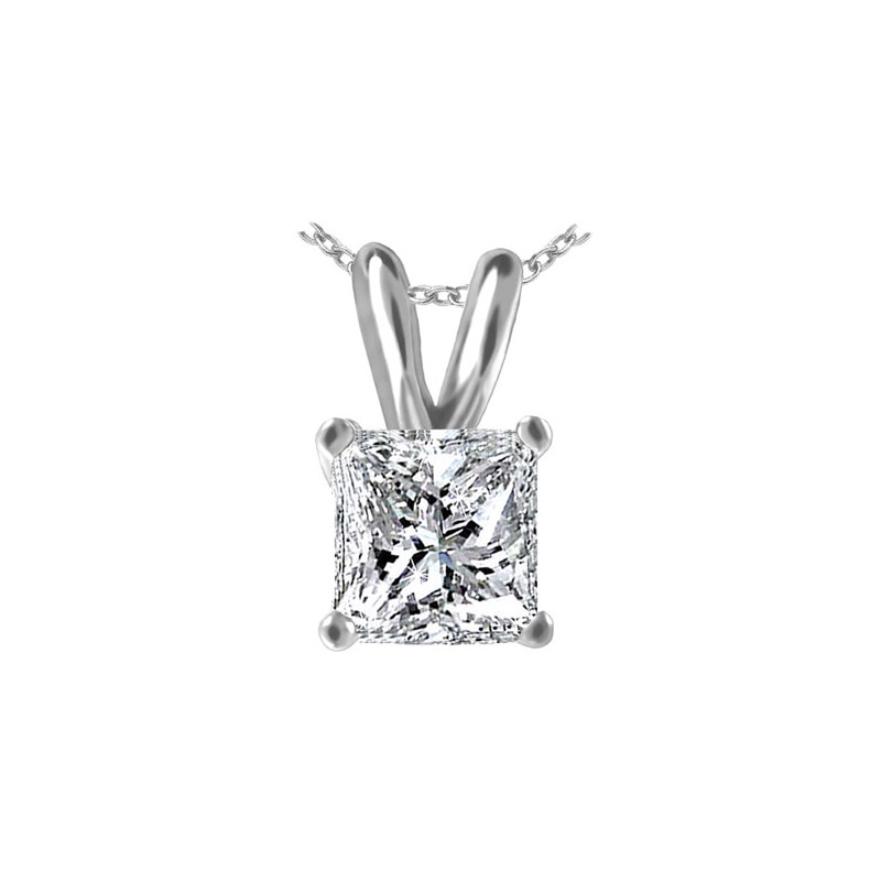 Original Empire 5,00 ct zawieszka z diamentem z białego złota