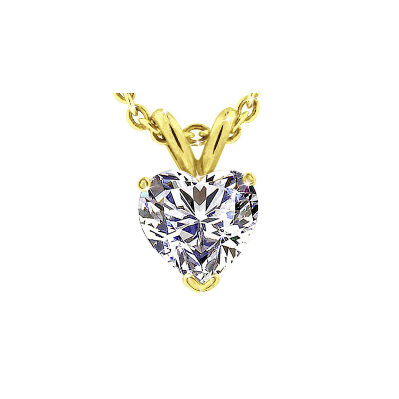 Original Empire 5,00 ct zawieszka z diamentem z żółtego złota