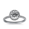 The Queen Diamond 1,00 ct diament centralny + 0,30 ct PIERŚCIONEK HALO Z BIAŁEGO ZŁOTA