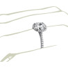 The Queen Diamond 1,00 ct diament centralny + 0,30 ct PIERŚCIONEK HALO Z BIAŁEGO ZŁOTA