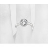 The Queen Diamond 1,00 ct diament centralny + 0,17 ct PIERŚCIONEK HALO Z BIAŁEGO ZŁOTA