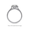 The Queen Diamond 1,00 ct diament centralny + 0,30 ct PIERŚCIONEK HALO Z BIAŁEGO ZŁOTA