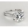 The Queen Diamond - 3,00 ct diament centralny + 0,48 ct KAMIENIE BOCZNE PIERŚCIONEK Z BIAŁEGO ZŁOTA