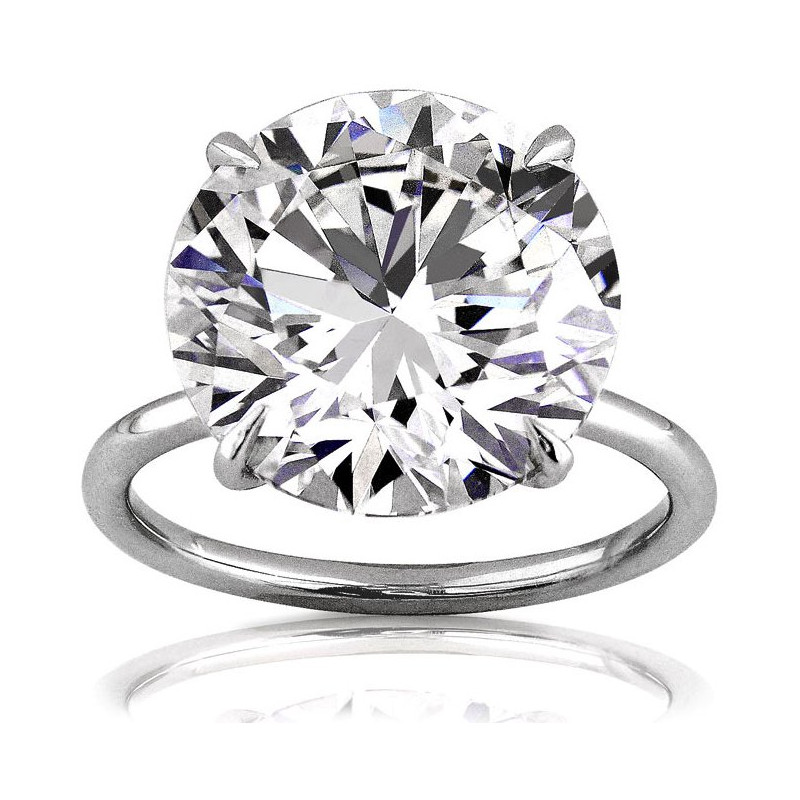 Original Empire 10,02 ct PIERŚCIONEK Z DIAMENTEM Z BIAŁEGO ZŁOTA 750