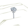 The Queen Diamond - 5,00 ct diament centralny + 0,42 ct kamienie boczne Pierścionek z diamentem z białego złota