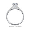 The Queen Diamond - 5,00 ct diament centralny + 0,42 ct kamienie boczne Pierścionek z diamentem z białego złota