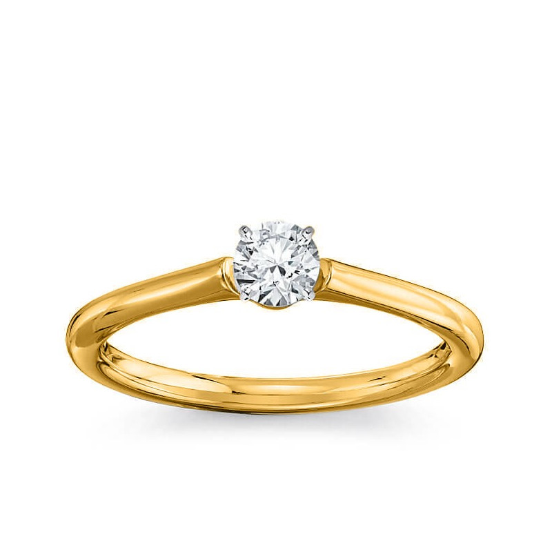 The Great 1884 - Pierścionek z diamentem 0,30ct z żółtego złota