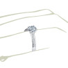 The Queen Diamond - 0,70 ct diament centralny + 0,60 ct kamienie boczne Pierścionek z diamentem z białego złota
