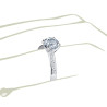 The Queen Diamond - 1,50 ct diament centralny + 0,60 ct kamienie boczne Pierścionek z diamentem z białego złota