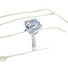 The Queen Diamond - 5,00 ct diament centralny + 0,60 ct kamienie boczne Pierścionek z diamentem z białego złota