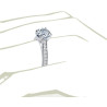 The Queen Diamond - 2,00 ct diament centralny + 0,64 ct kamienie boczne Pierścionek z diamentem z białego złota