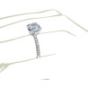 The Queen Diamond - 2,00 ct diament centralny + 0,36 ct kamienie boczne Pierścionek z diamentem z białego złota