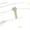 The Queen Diamond - 1,00 ct  diament centralny + 0,48 ct kamienie boczne Pierścionek z diamentem z żółtego złota