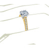 The Queen Diamond - 2,00 ct  diament centralny + 0,48 ct kamienie boczne Pierścionek z diamentem z żółtego złota