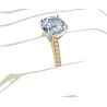 The Queen Diamond - 5,00 ct  diament centralny + 0,48 ct kamienie boczne Pierścionek z diamentem z żółtego złota