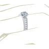 The Queen Diamond - 1,00 ct diament centralny + 0,60 ct kamienie boczne Pierścionek z diamentem z białego złota