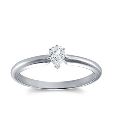 Original Empire Pierścionek z diamentem 0,20ct z białego złota