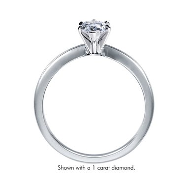 Original Empire Pierścionek z diamentem 0,20ct z białego złota