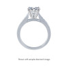 The Queen Diamond - 0,70 ct diament centralny + 0,48 ct kamienie boczne Pierścionek z diamentem z białego złota