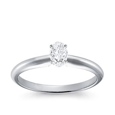 Original Empire 0,20 ct Pierścionek z diamentem owalnym