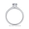 The Queen Diamond - 0,20 ct diament centralny + 0,60 ct kamienie boczne Pierścionek z diamentem owalnym