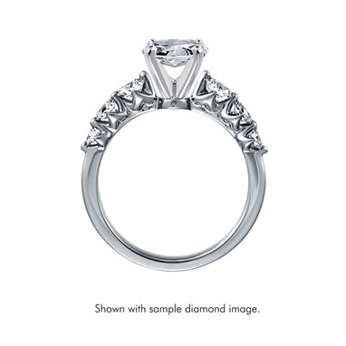 The Queen Diamond - 0,20 ct diament centralny + 0,70 ct kamienie boczne Pierścionek z diamentem owalnym