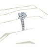 The Queen Diamond - 4,00 ct diament centralny + 0,40 ct kamienie boczne Pierścionek z diamentem z białego złota