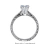 The Queen Diamond - 0,40 ct diament centralny + 0,48 ct kamienie boczne Pierścionek z diamentem z białego złota