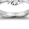 The Queen Diamond - 1,50 ct diament centralny + 0,48 ct kamienie boczne Pierścionek z diamentem z białego złota