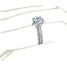 The Queen Diamond - 2,00 ct diament centralny + 0,48 ct kamienie boczne Pierścionek z diamentem z białego złota