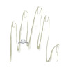 The Queen Diamond - 2,50 ct diament centralny + 0,48 ct kamienie boczne Pierścionek z diamentem z białego złota