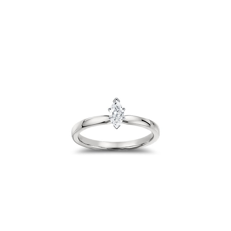 The Great 1884 - Pierścionek z diamentem 0,20ct z białego złota