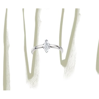 The Great 1884 - Pierścionek z diamentem 0,20ct z białego złota