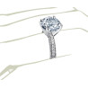 The Queen Diamond - 5,00 ct diament centralny + 0,48 ct kamienie boczne Pierścionek z diamentem z białego złota