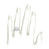 The Queen Diamond - 5,00 ct diament centralny + 0,30 ct kamienie boczne Pierścionek z diamentem z białego złota