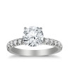 The Queen Diamond - 2,00 ct diament centralny + 0,60 ct kamienie boczne Pierścionek z diamentem z białego złota