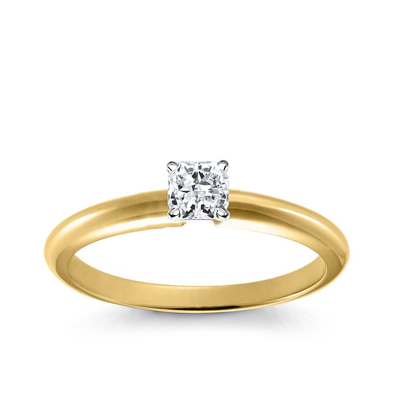 Original Empire Pierścionek z diamentem 0,20ct z żółtego złota