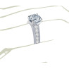 The Queen Diamond - 2,50 ct diament centralny + 0,48 ct kamienie boczne Pierścionek z diamentem z białego złota
