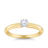 Original Empire Classic Four Pierścionek z diamentem z żółtego złota