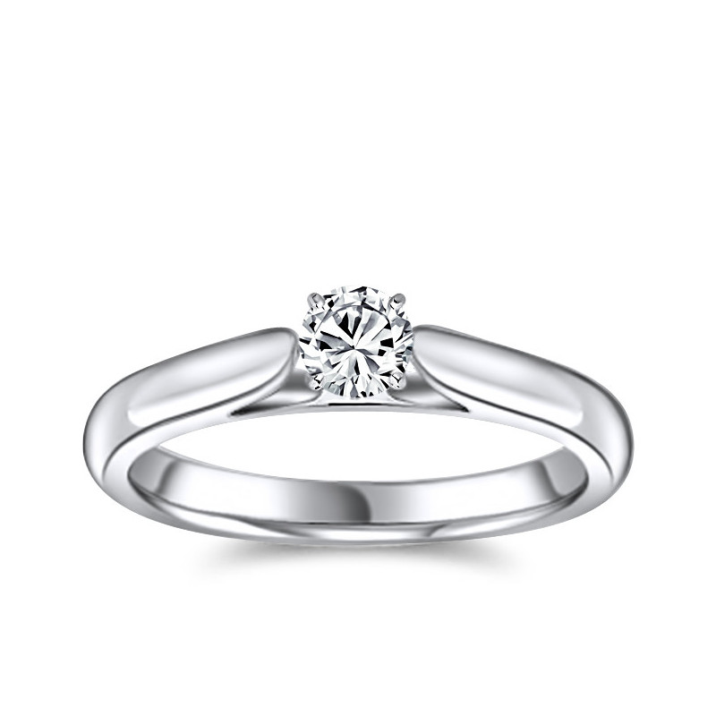 The Great 1884 - Pierścionek z diamentem z białego złota