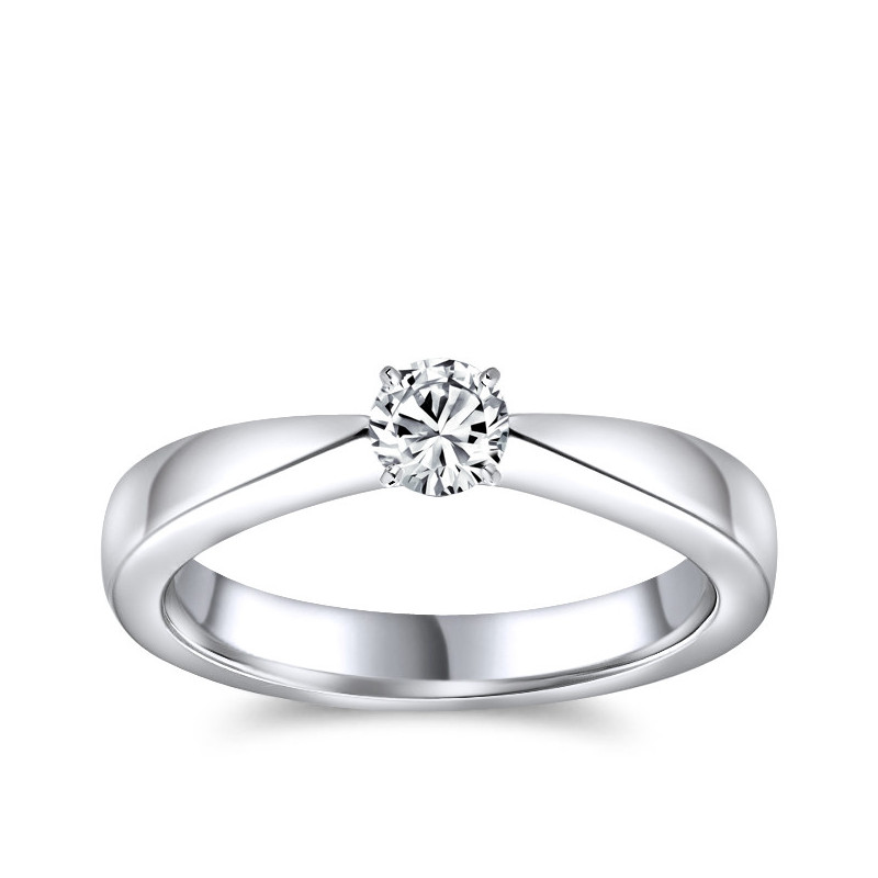 The Great 1884 - Pierścionek z diamentem z białego złota