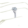 The Queen Diamond - 1,50 ct diament centralny + 0,30 ct kamienie boczne Pierścionek z diamentem z białego złota