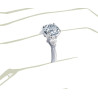 The Queen Diamond - 2,00 ct diament centralny + 0,30 ct kamienie boczne Pierścionek z diamentem z białego złota