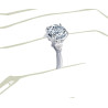 The Queen Diamond - 2,50 ct diament centralny + 0,30 ct kamienie boczne Pierścionek z diamentem z białego złota