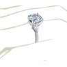 The Queen Diamond - 4,00 ct diament centralny + 0,30 ct kamienie boczne Pierścionek z diamentem z białego złota