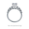 The Queen Diamond - 2,50 ct diament centralny + 0,70 ct kamienie boczne Pierścionek z diamentem z białego złota